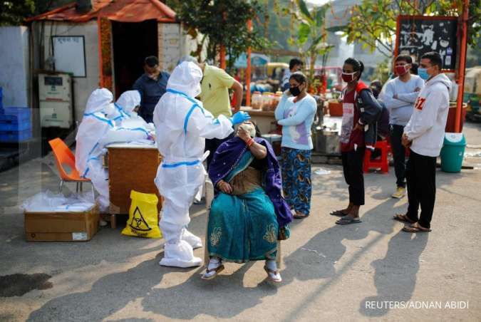 India mencatat tambahan hampir 38.000 kasus infeksi virus corona 