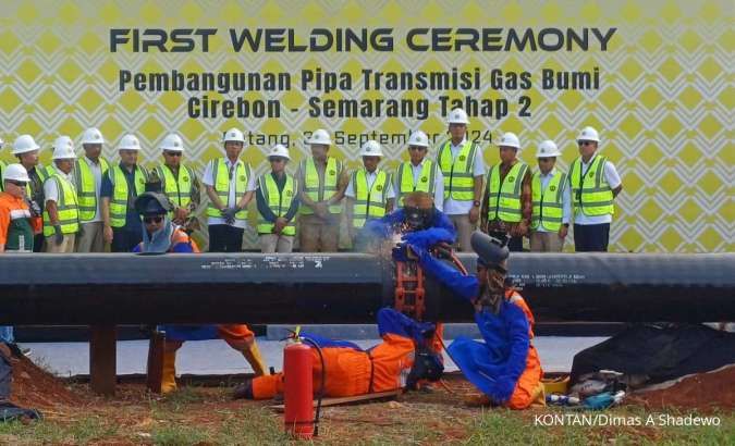 Dibiayai APBN, Konstruksi Pipa Transmisi Gas Bumi Cirebon-Semarang (Cisem) II Dimulai