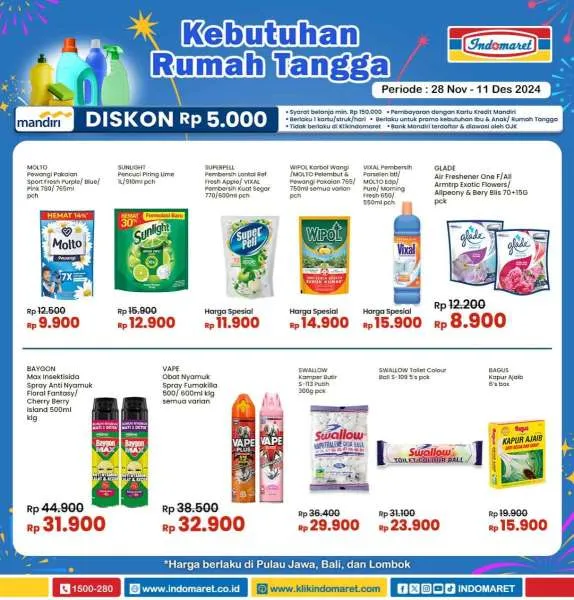 Promo Indomaret Super Hemat Periode 28 November-11 Desember 2024