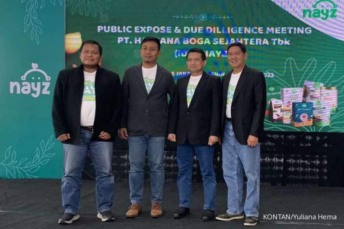 Hassana Boga (NAYZ) Resmi melantai di BEI Senin (6/2), Sahamnya Terkoreksi 10%