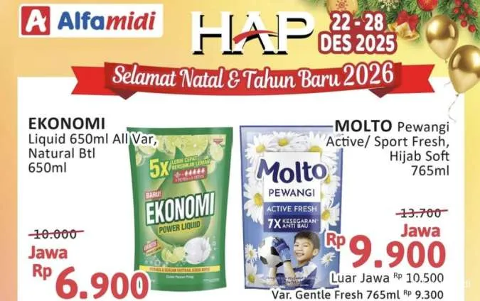 Katalog Promo Alfamidi Hemat Satu Pekan Periode 22-28 Desember 2025, Spesial Nataru!