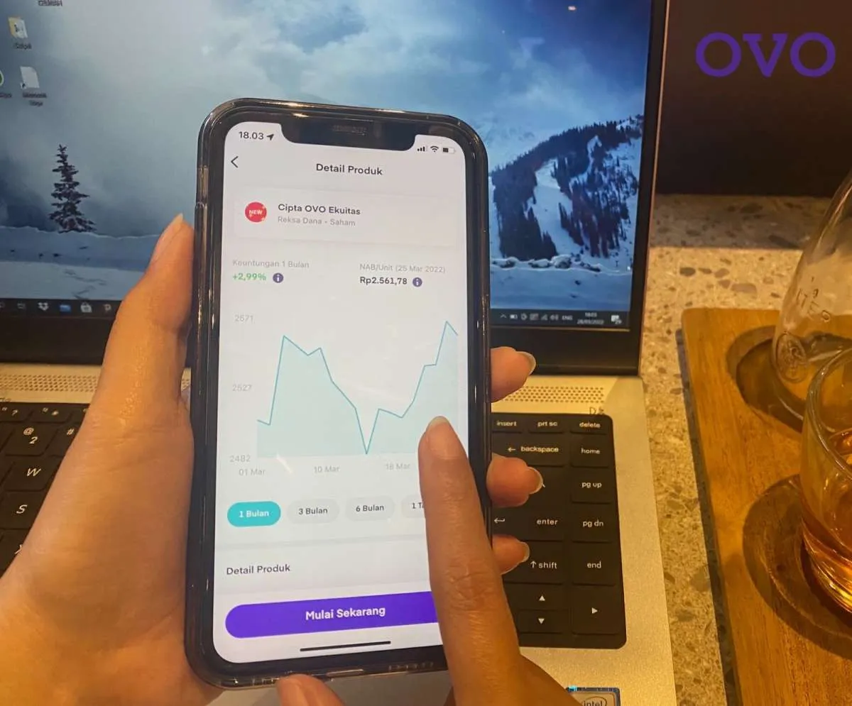 OVO Catat Kenaikan Pengguna OVO Invest Mencapai 72% di 2022