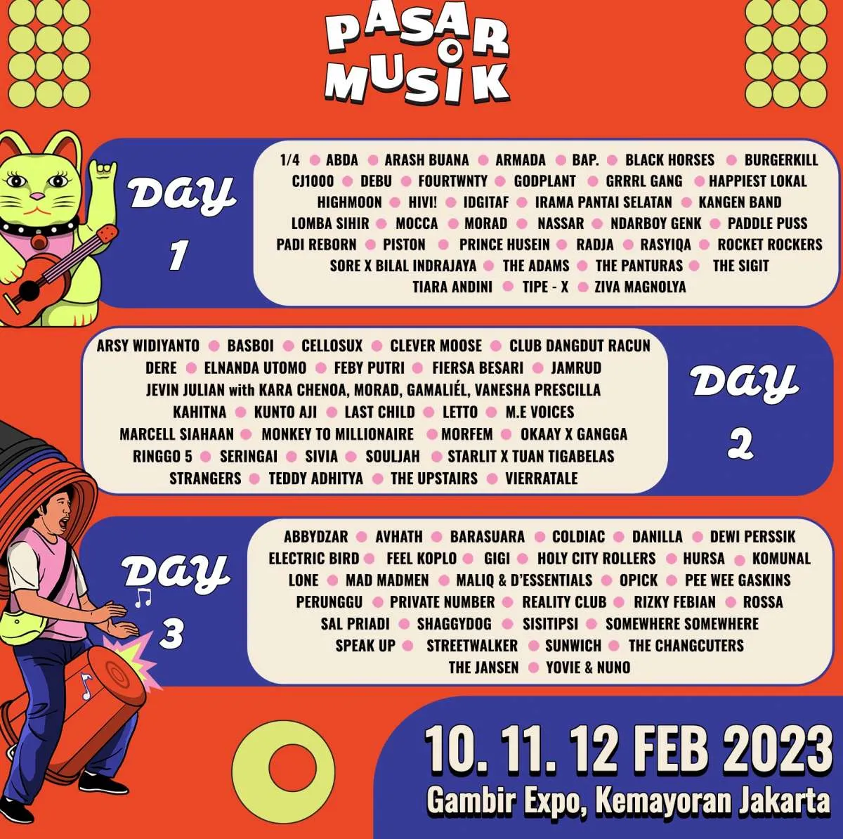 100 Musisi akan Tampil di Festival Pasar Musik