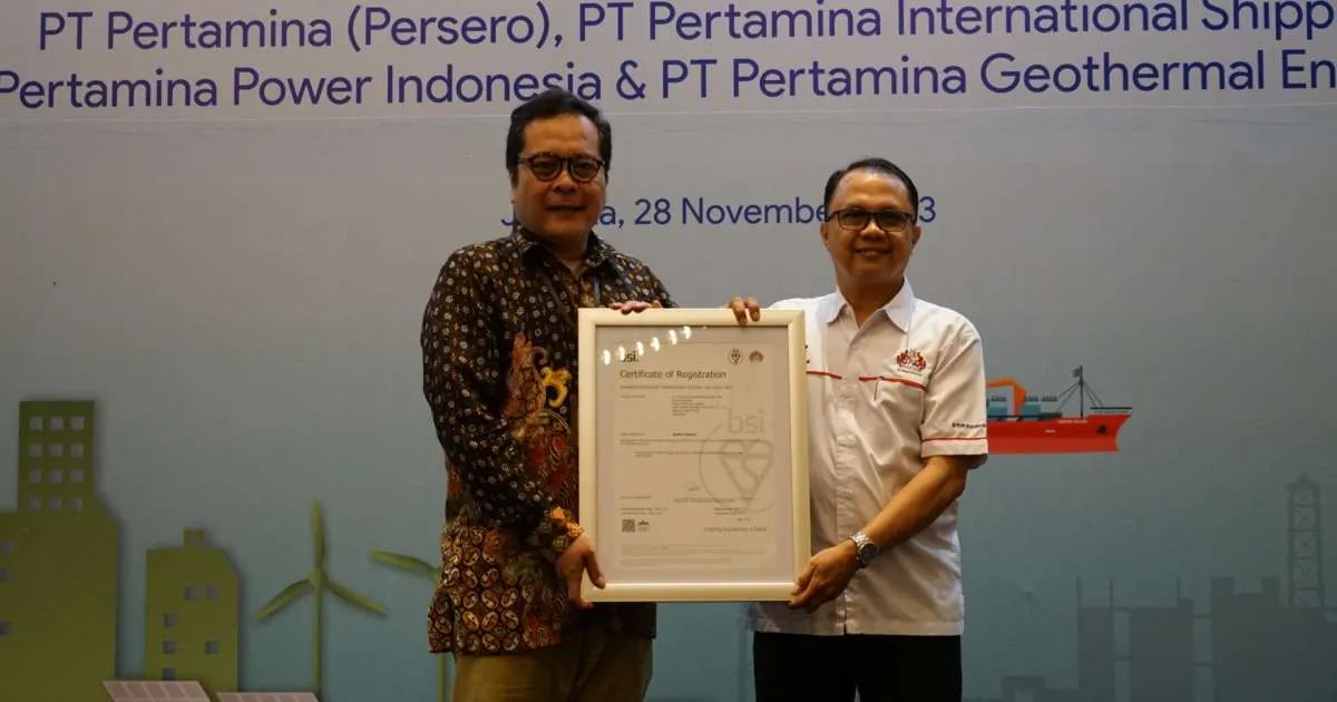 Raih Sertifikat BCMS,Pertamina Geothermal Energy Optimis Sediakan Akses Energi Bersih