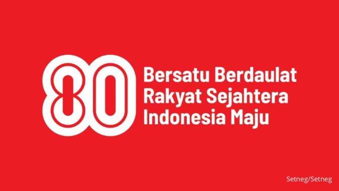 Link Download Logo HUT RI Ke-80 Resmi beserta Filosofi dan Aturan Penggunaan