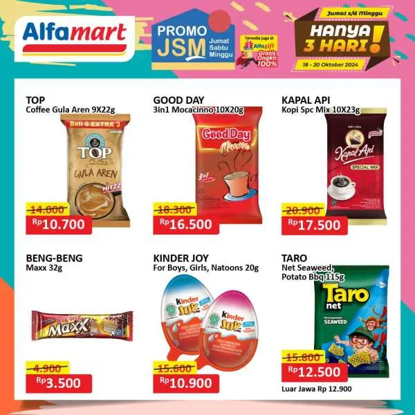 Promo JSM Alfamart Weekend 18-20 Oktober 2024