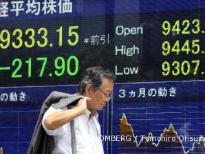 Nikkei melorot ke level terendah dalam tiga pekan terakhir