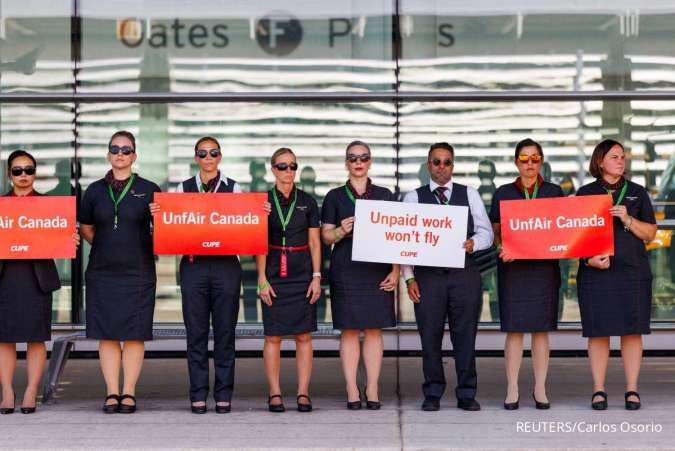 Air Canada Batalkan 500 Penerbangan Menjelang Aksi Mogok Awak Kabin