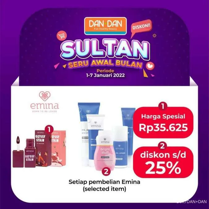 Promo DAN+DAN Sultan (Seru Awal Bulan) 1-7 Januari 2022