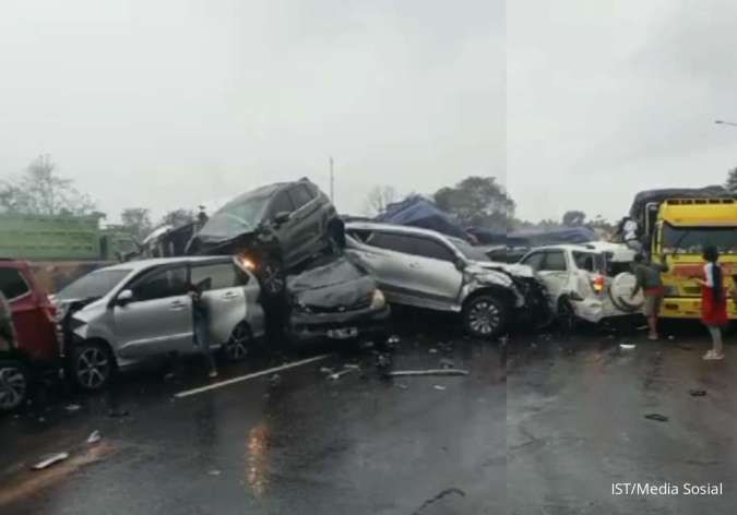 Sebanyak 16 Kendaraan Terlibat Tabrakan Beruntun di Tol Cipularang KM 92