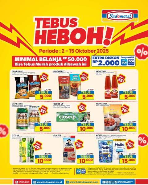 Promo Indomaret Tebus Murah 2-15 Oktober 2025