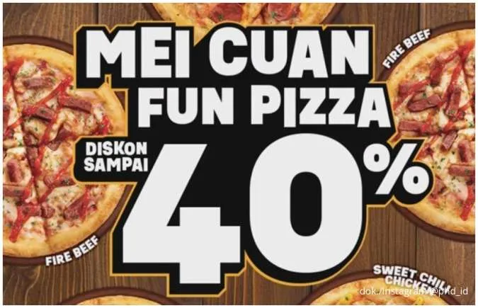 Pizza Enak Harga Rileks! Promo PHD Mei Cuan Fun Pizza Hemat 40% Cuma Rp 13.000-an
