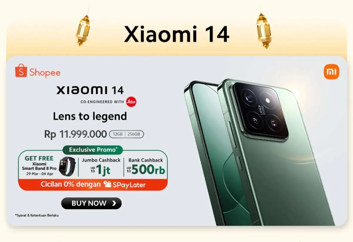 Mulai Dijual Hari Ini, Cek Spesifikasi & Harga HP Xiaomi 14 Indonesia