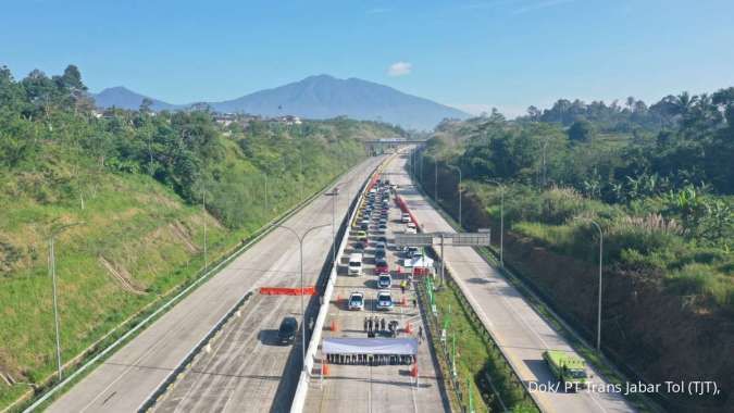 Jalur Fungsional Tol Bocimi Seksi3 Ditutup,32 Ribu Kendaraan Melintas Selama Lebaran 