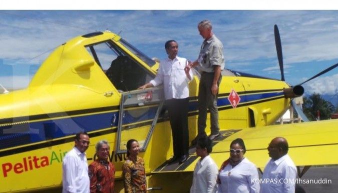 Cek pesawat pengangkut BBM, Jokowi kepleset
