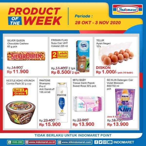 Promo Indomaret Product of The Week 28 Oktober -3 November 2020