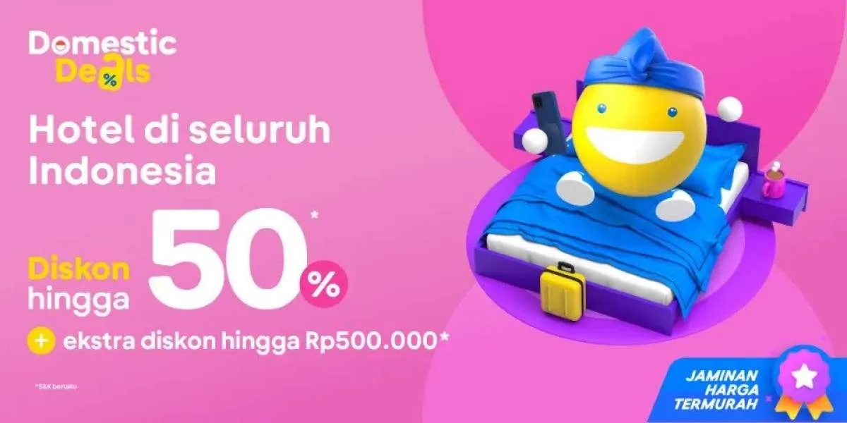 Manfaatkan Promo Tiket.com Hotel di Seluruh Indonesia, Diskon Hotel 50%