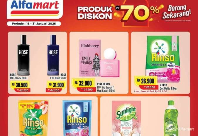 Promo Alfamart 16-31 Januari 2026, Ada Deterjen Hingga Sabun Hemat 70%