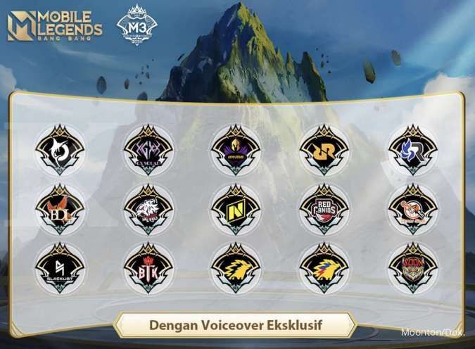 Seluruh Battle Emote tim Mobile Legends M3 telah tersedia, ada voiceover eksklusif