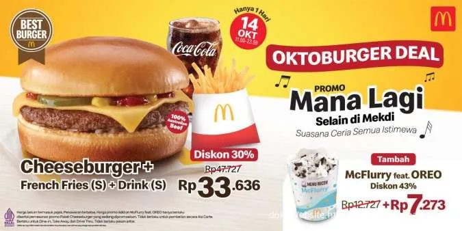 Promo McD Oktoburger Deal