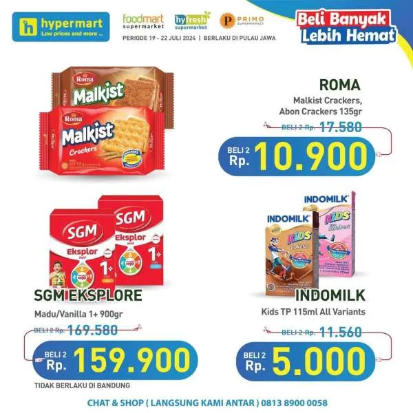 Promo Hypermart Beli Banyak Lebih Hemat Periode 19-22 Juli 2024