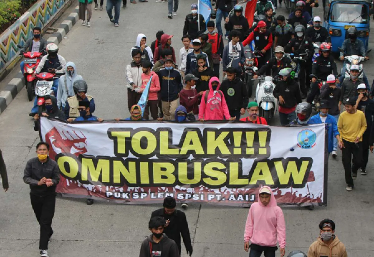 Duh, 14 Demonstran UU Cipta Kerja ternyata positif Covid-19