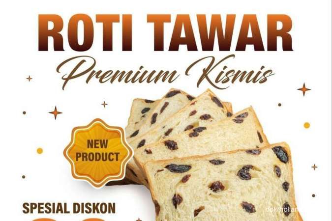 Promo Holland Bakery Diskon 20% Roti Tawar Premium Kismis Terbaru Hingga 20 Juni 2024