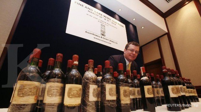 Wine dari kediaman Presiden Prancis dilelang