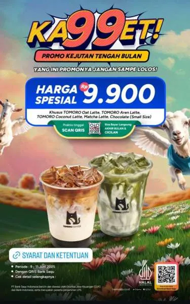 Promo KA99ET Bank Saqu dengan Tomoro Coffee