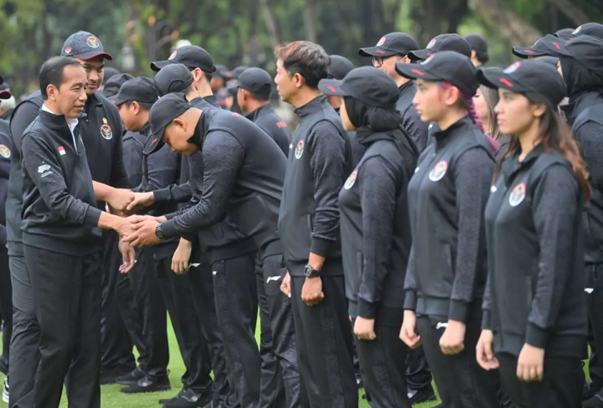 Lepas Kontingen Indonesia ke Asian Games Hangzhou, Jokowi Targetkan Masuk 10 Besar