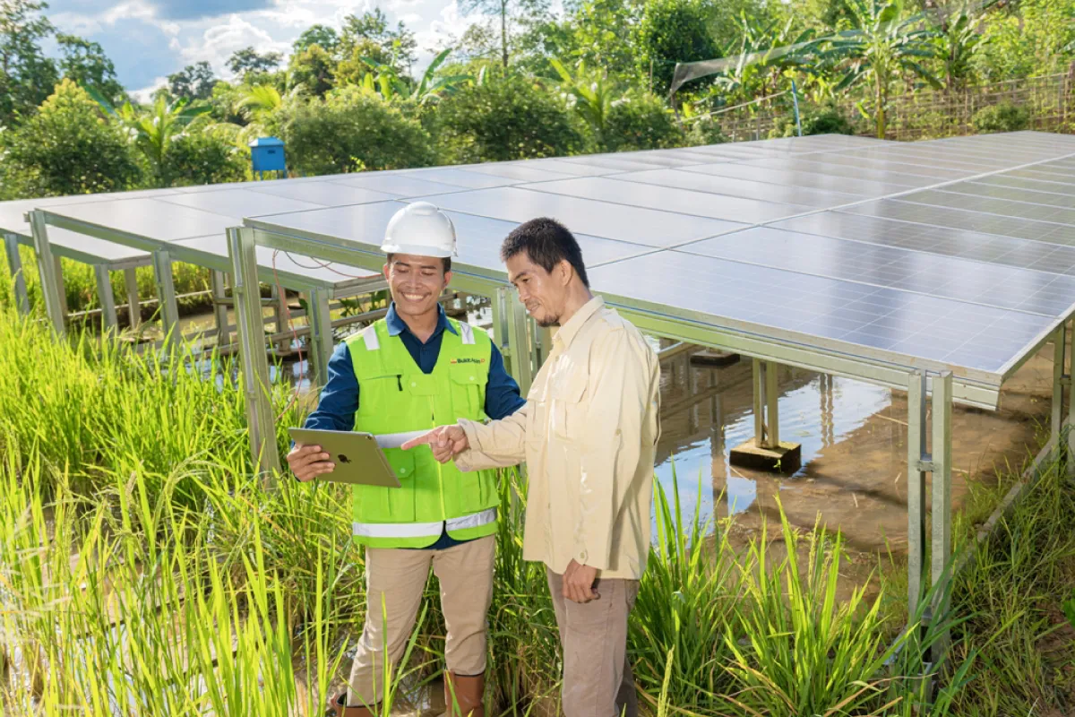 PLTS Irigasi Bukit Asam (PTBA) Jadi Andalan Petani Desa Nanjungan