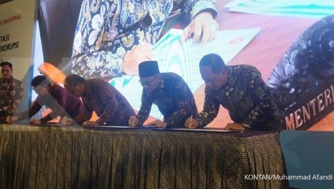 KPK bersama 4 Kementerian tanda tangani komitmen implementasi pendidikan antikorupsi