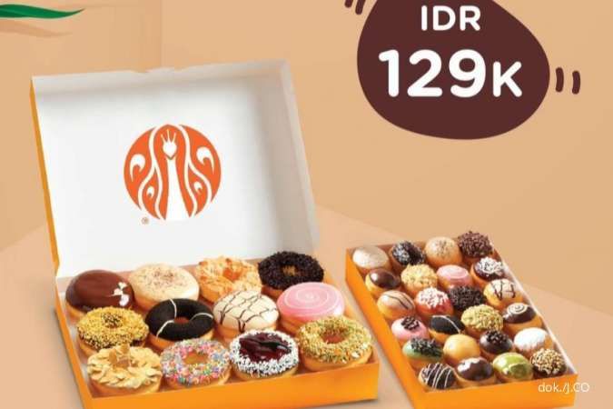 Promo Mingguan J.CO 17-23 Oktober 2022, Ada 1 Lusin Donat dan 1 Box Jpops Rp 129.000