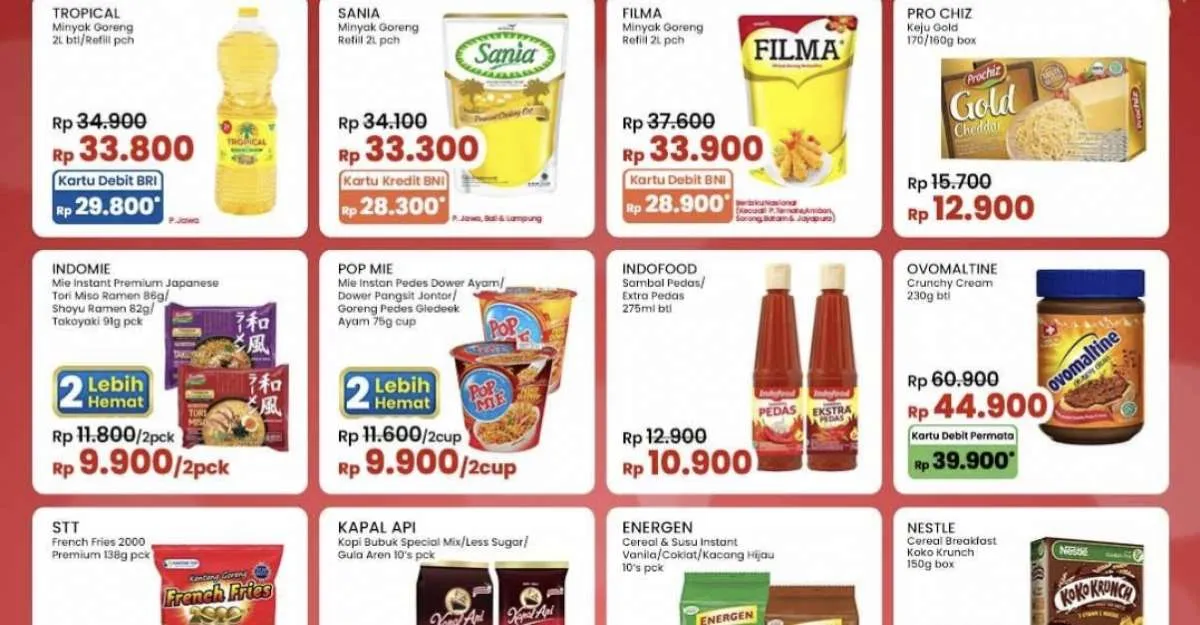 Promo JSM Indomaret Minyak Goreng Lebih Murah, Ada Promo Beli 1 Gratis 1 di Desember