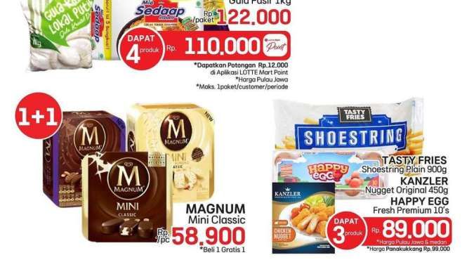 Promo Es Krim Weekend di Superindo, Tip Top dan Lotte Mart, Magnum Beli 1 Gratis 1