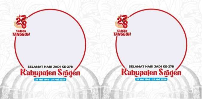 20 Twibbon HUT Kabupaten Sragen 27 Mei 2024, Yuk Ramaikan di Sosmed!