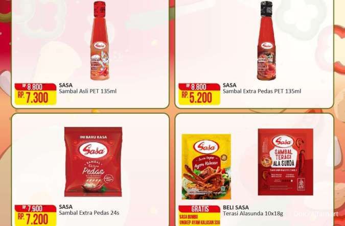 Promo Alfamart Kebutuhan Dapur 16-31 Januari 2025, Sambal Terasi Sasa Beli 1 Gratis 1