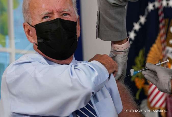 Presiden AS Joe Biden kembali mendesak warga Amerika untuk divaksinasi Covid-19