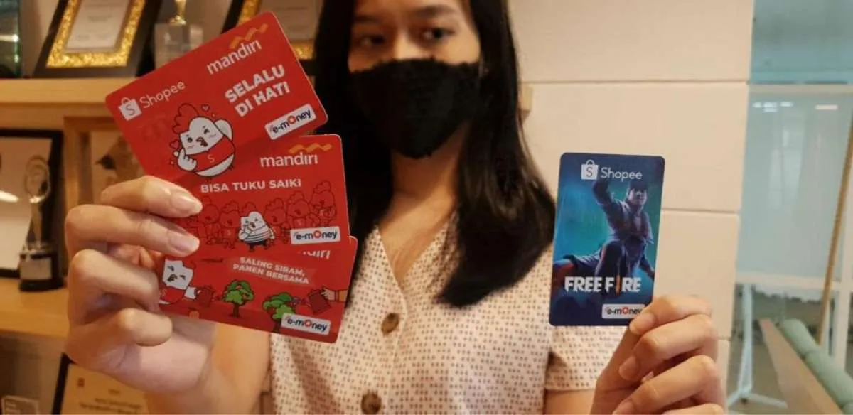 Bank Mandiri dan Shopee bikin uang elektronik co-branding desain khusus