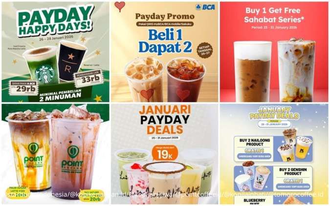 7 Promo Kopi Payday Januari 2026, Nikmati Diskon hingga 70% di Starbucks