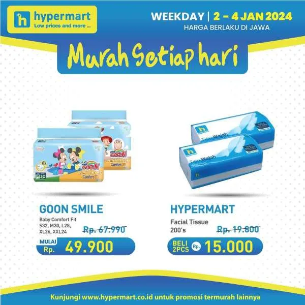 Promo Hypermart Hyper Diskon Weekday Periode 9-11 Januari 2024