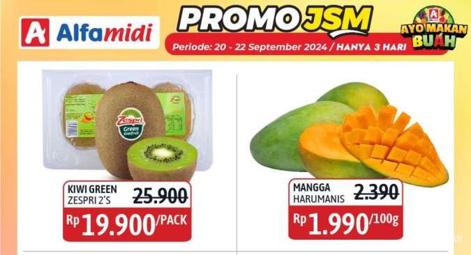 Katalog Promo JSM Alfamidi Terbaru, Hanya 3 Hari Periode 20-22 September 2024