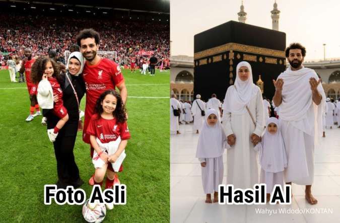 Membuat Foto di Depan Kabah dengan Gemini AI
