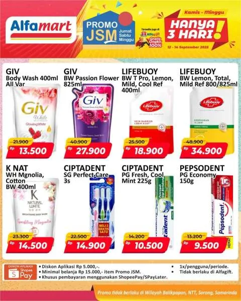 Promo JSM Alfamart Periode 12-14 September 2025