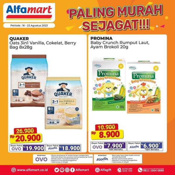 Harga Promo Alfamart Terbaru 16-23 Agustus 2023, Promo Paling Murah Sejagat