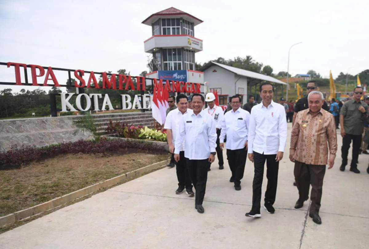 Jokowi resmikan TPA sampah di Manggar, Balikpapan
