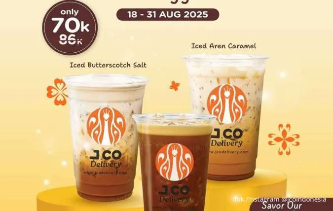 Promo JCO Special Delivery Offers 18-31 Agustus, 3 Minuman Baru Cuma Rp 70.000