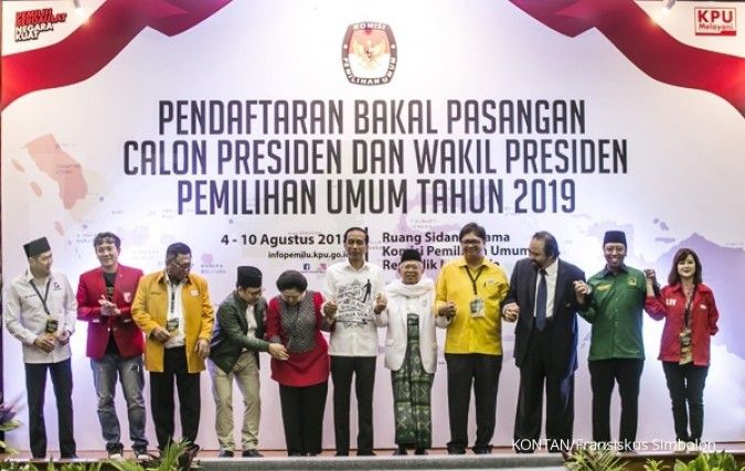 Dua sekjen partai koalisi tak hadiri rapat pembahasan tim pemenangan Jokowi-Ma'ruf