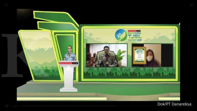 Konsisten Dukung Pengembangan UMK, Danareksa Raih Best TJSL 2021 dalam TJSL Award 2021