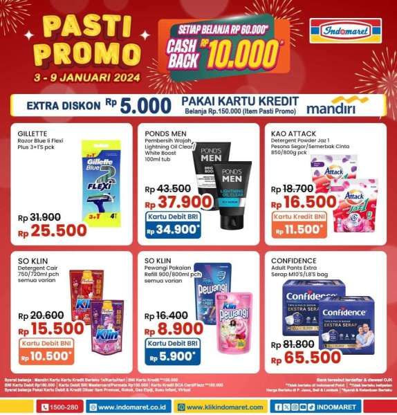 Promo Indomaret Terbaru Mulai 3-9 Januari 2024